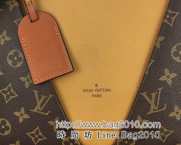 路易威登LV頂級原單 M43951牛皮V形V Tote MM手提肩背包 YDH2165